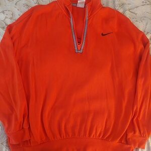 Nike Orange Pullover with Black Logo And Leggings